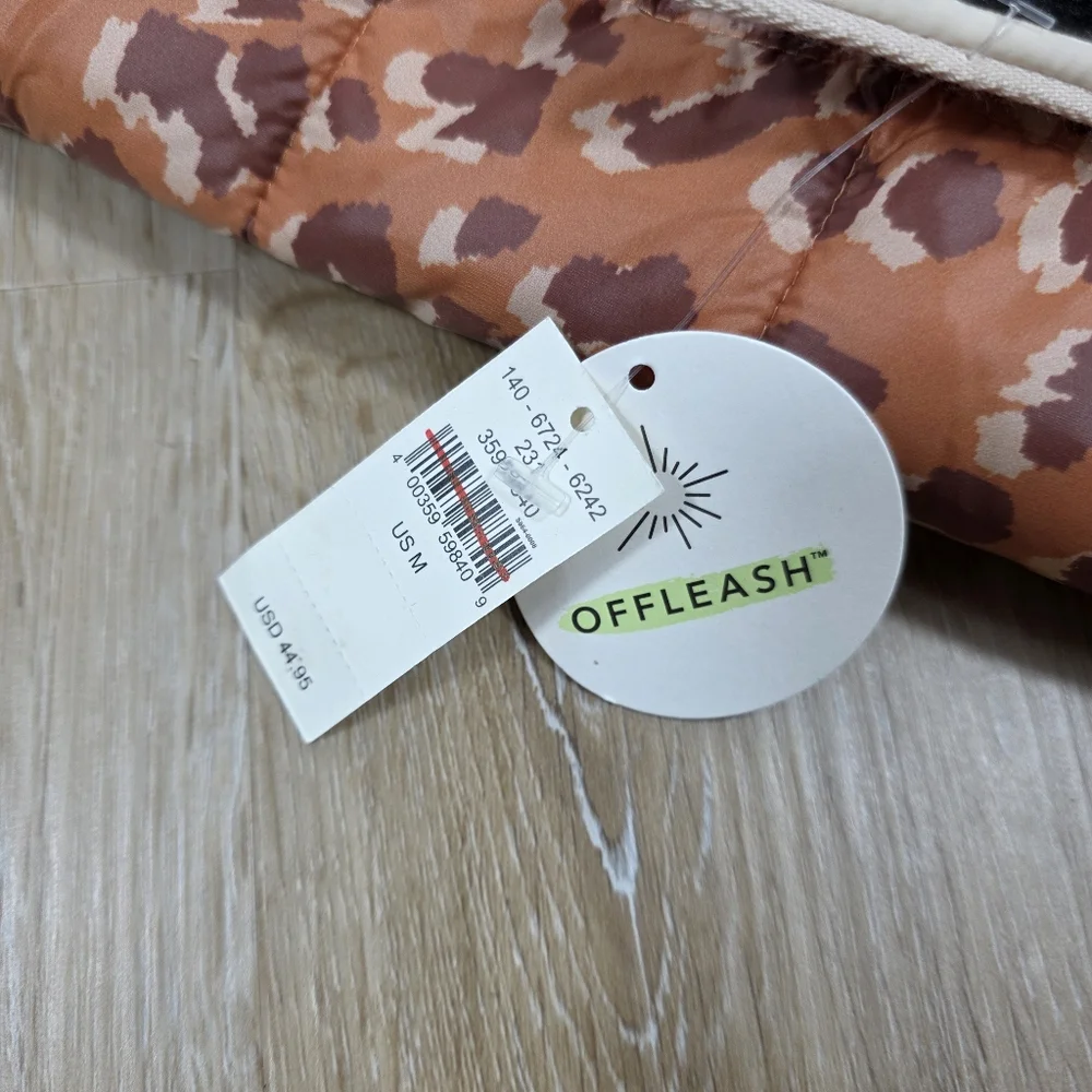🆕️Aerie OffLeash Animal Print Reversible Puppy Dog Puffer Jacket M